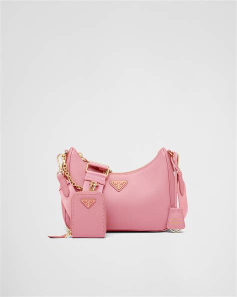 extra large candy hot pink prada purse|Petal Pink Prada Re.